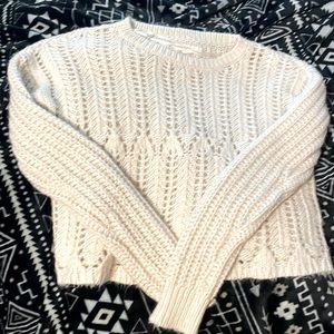 Cropped knit sweater